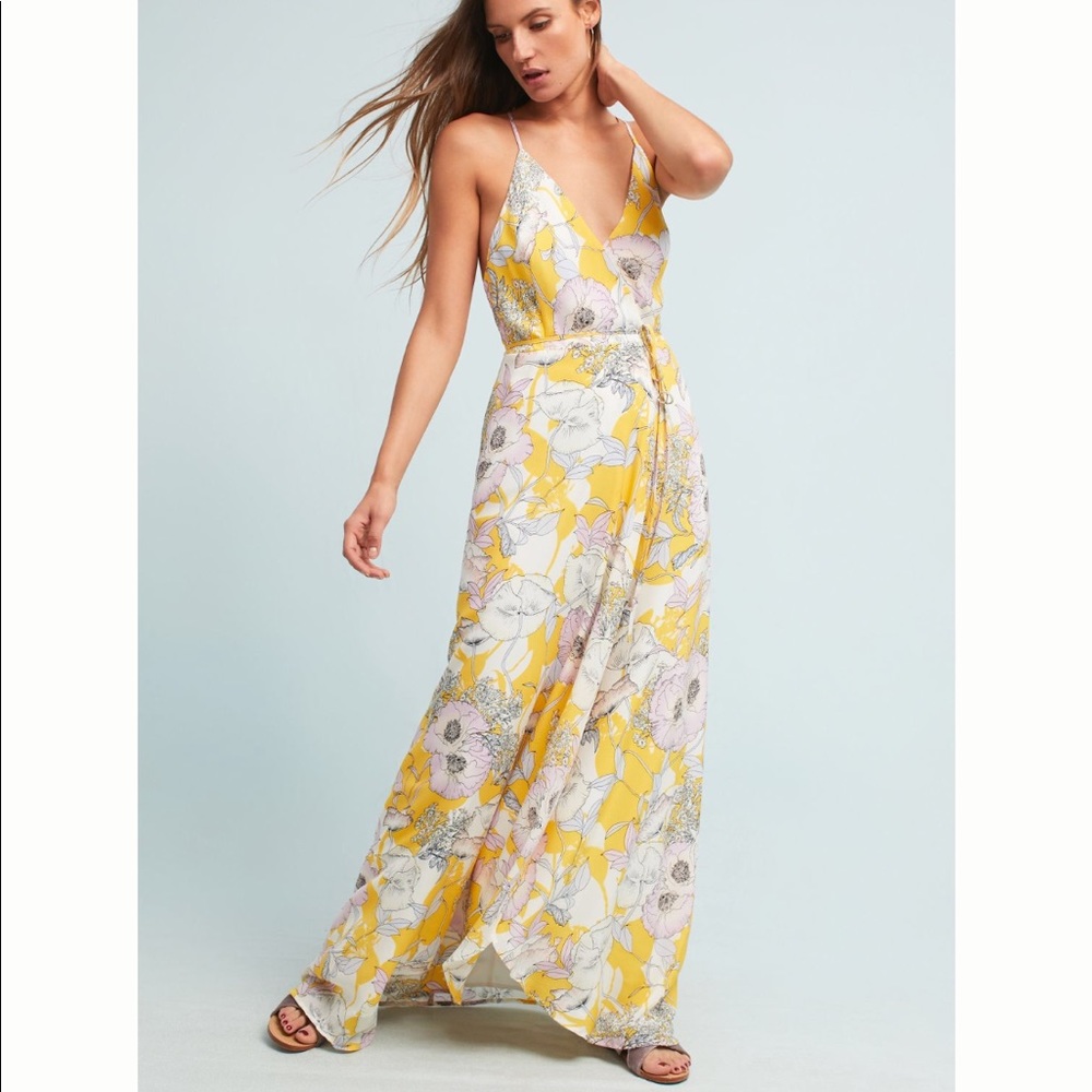 🧈 YUMI KIM butter yellow Yara silk maxi dress